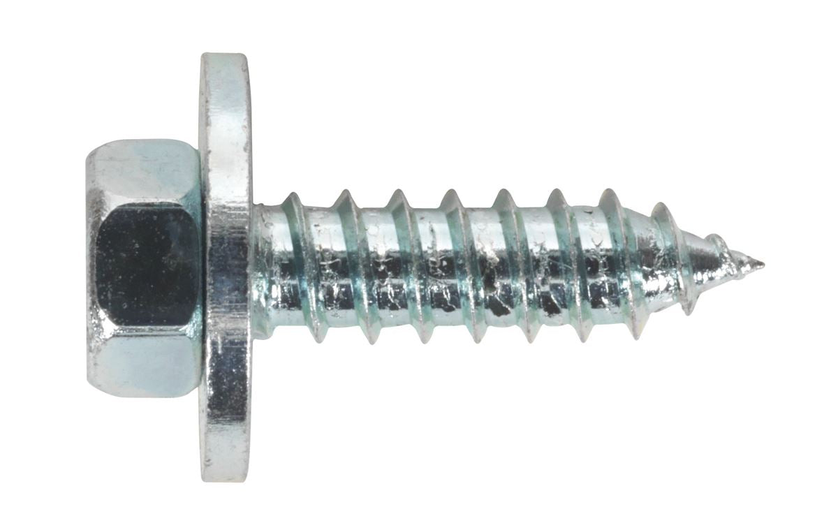 Sealey Acme Screw with Captive Washer #12 x 3/4" Zinc Pack of 100 ASW12