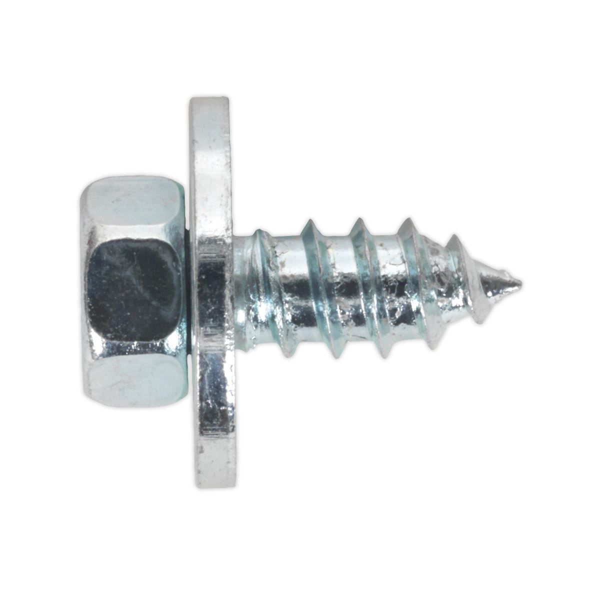 Sealey Acme Screw with Captive Washer #12 x 1/2" Zinc Pack of 50 ASW121
