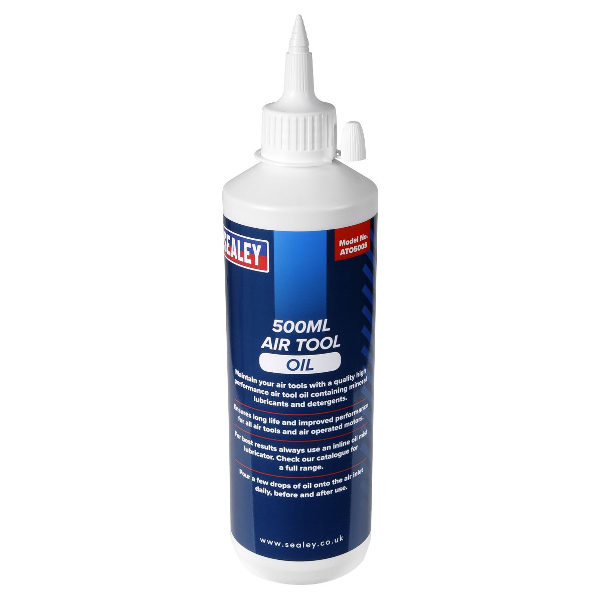 Sealey Air Tool Oil 500ml For Maintaining Power Tools ATO500S