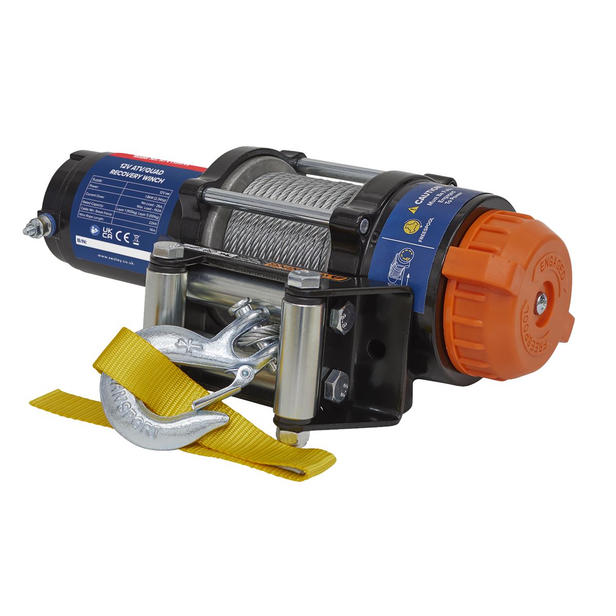 Sealey Wireless Winch ATV1135 Combo For ATV And Quad Bike Mounting ATV1135KIT