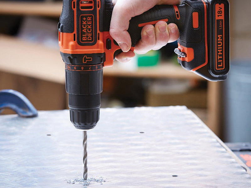 BLACK + DECKER BCD700S1K 2 Gear Combi Drill 18V 1 x 1.5Ah Li-ion B/DBCD700S1K