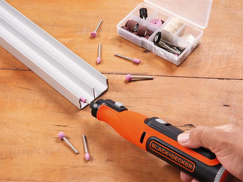 BLACK DECKER Rotary Tool 7.2V 52 Accessories In A Kit Box Lithium B/DBCRT8IK