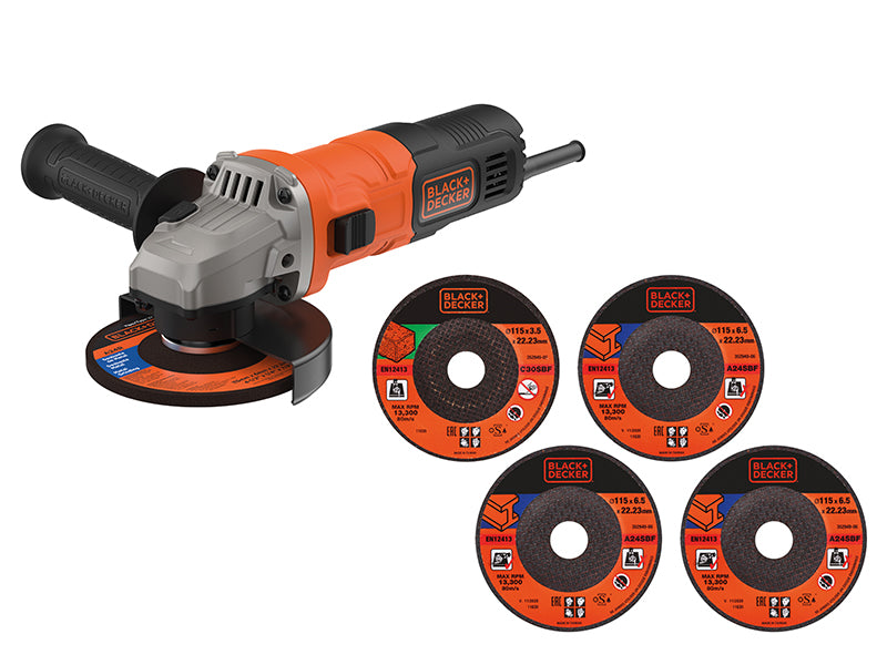 BLACK + DECKER BEG010A5 Heritage Grinder 115mm 710W 240V B/DBEG010A5