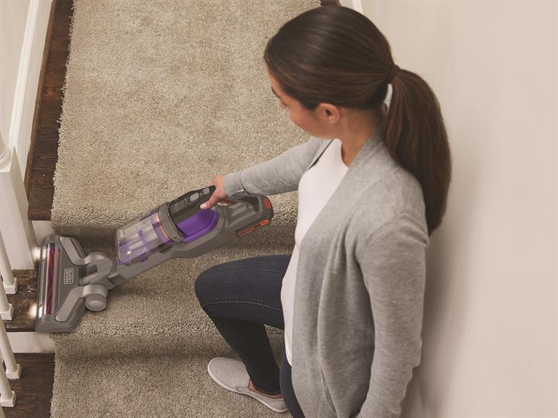 BLACK + DECKER Pet Vacuum Cleaner POWERSERIES 18V 1 x 2.0Ah Li-ion B/DBHFEV182C