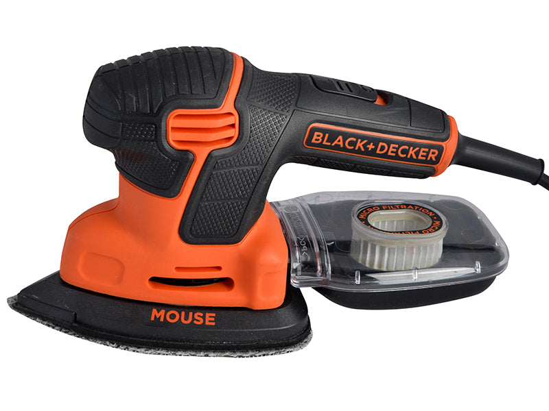 BLACK + DECKER KA2500K-GB Compact Mouse® Sander 120W 240V B/DKA2500K