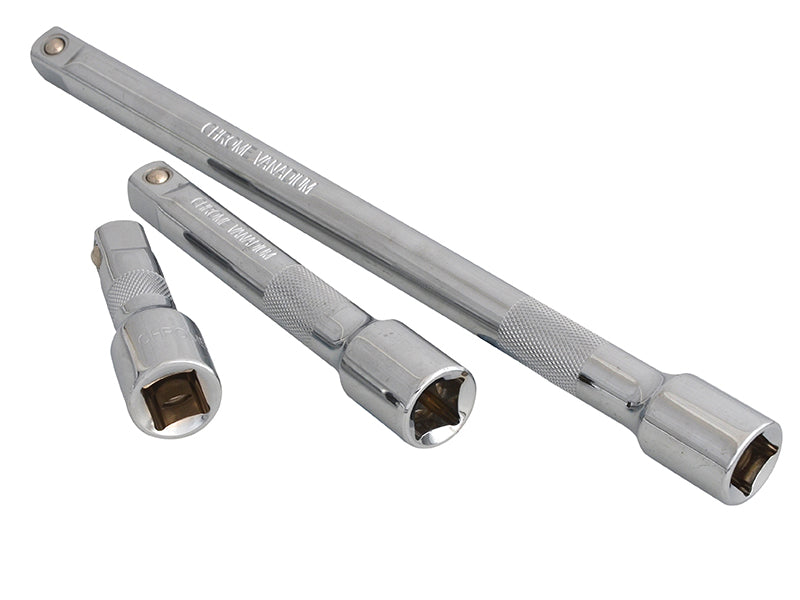BlueSpot Extension Bar Set 3 Piece 1/2"D 75mm 125mm 5in 255mm 10in B/S02070