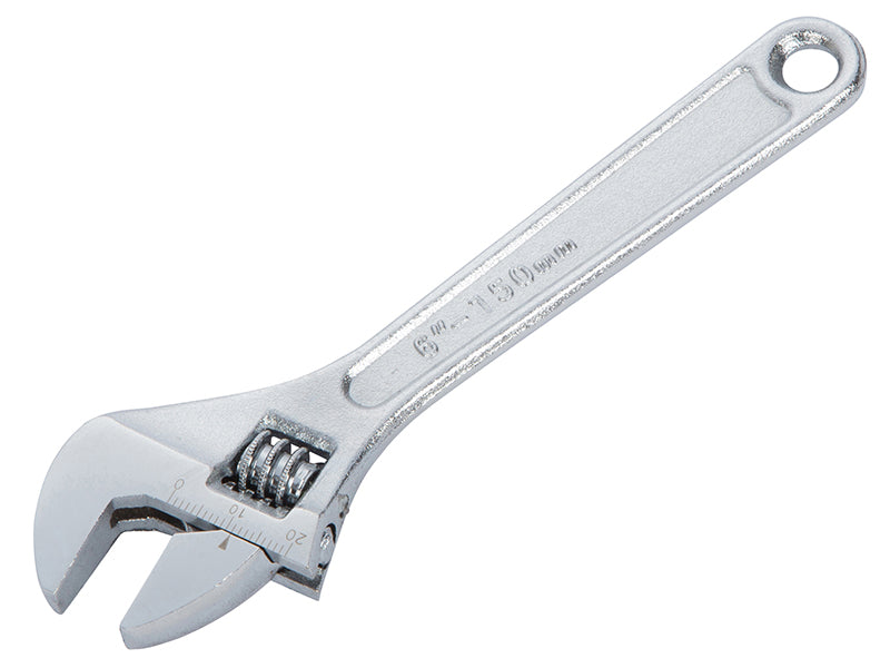 BlueSpot Tools Adjustable Wrench 150mm 6in Chrome Jaw Capacity 21mm B/S06102