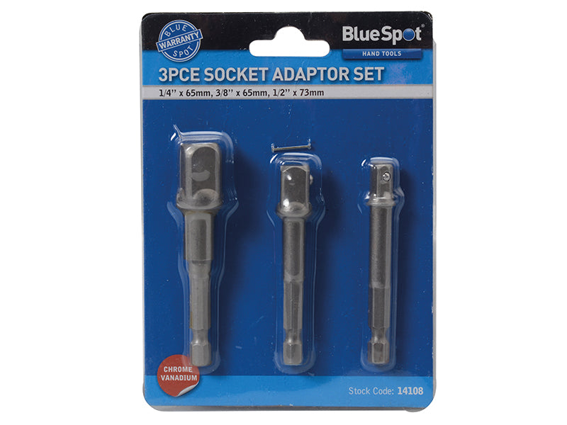 BlueSpot Tools Socket Adaptor Set, 3 Piece B/S14108