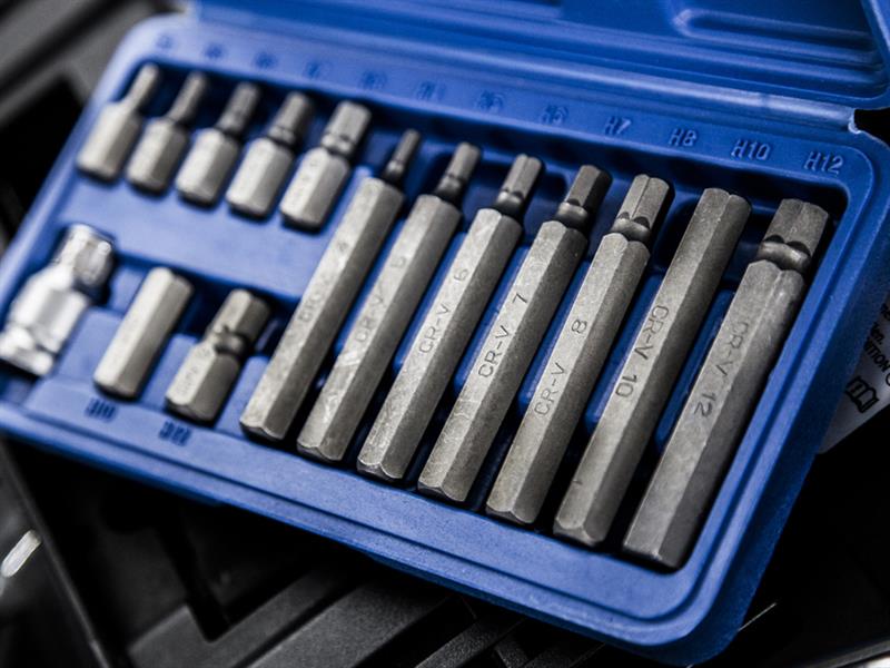 BlueSpot Tools Hex Bit Set, 15 Piece B/S1513
