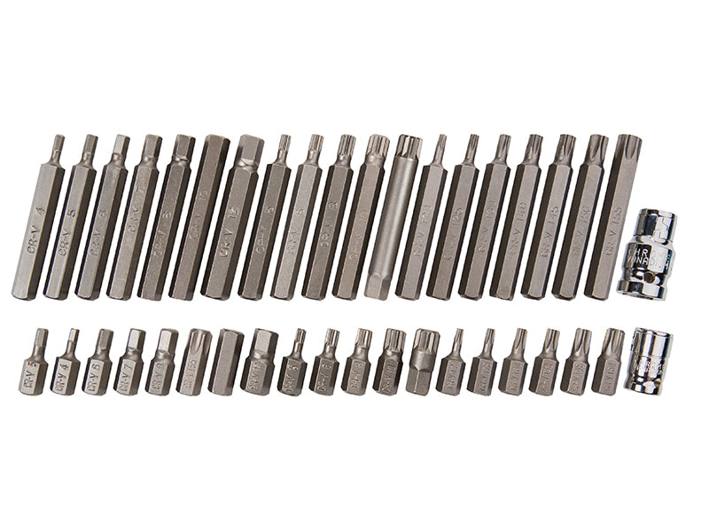 BlueSpot Tools Mixed Hex Spline & TORX Bit Set, 40 Piece B/S1517