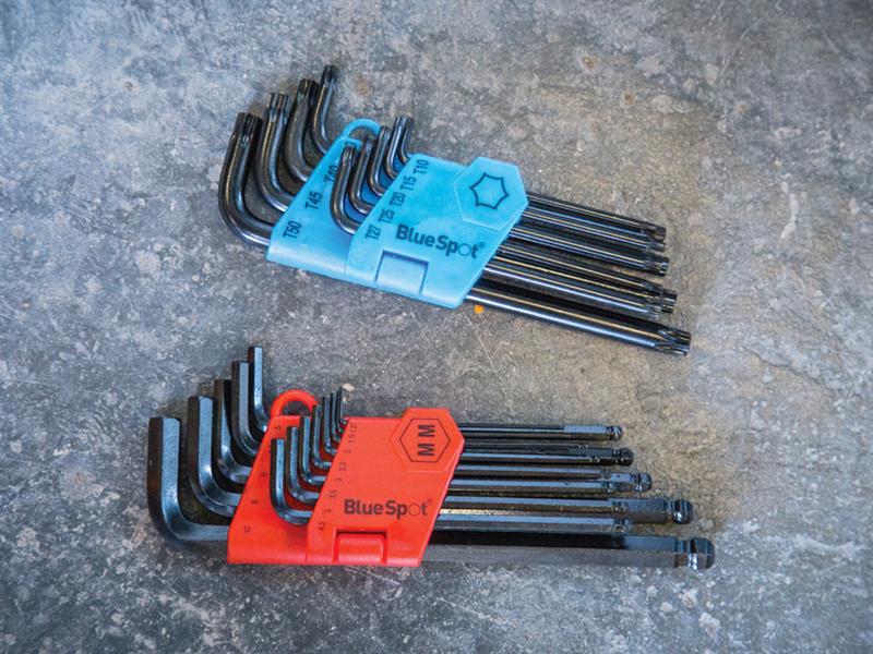 BlueSpot Tools Long Arm Ball End Hexagon Key Set, 13 Piece B/S15303