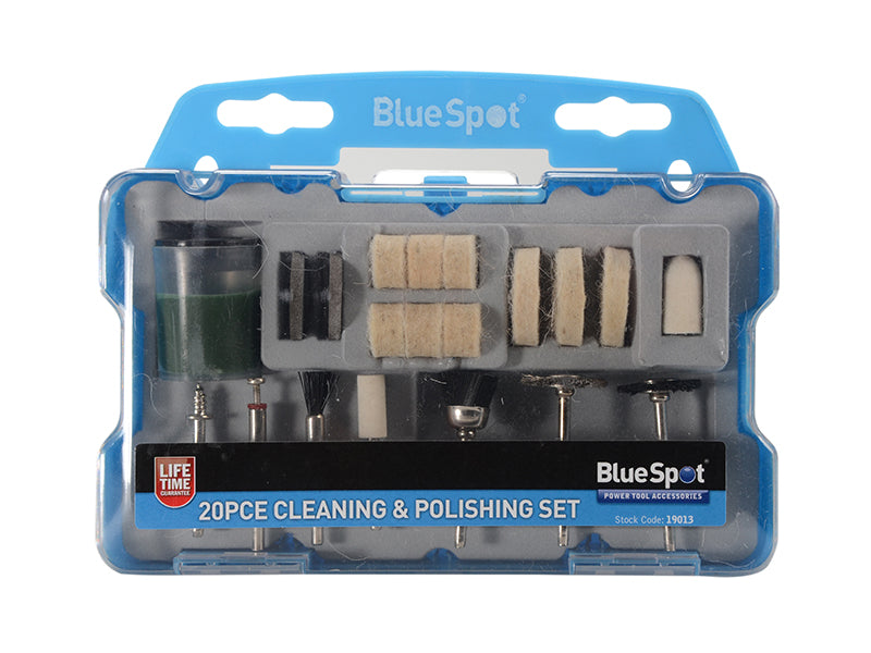 BlueSpot Tools Cleaning & Polishing 20 Piece Kit B/S19013