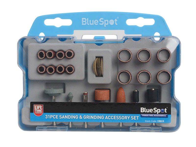 BlueSpot Tools Sanding & Grinding Accessory 31 Piece Kit B/S19019