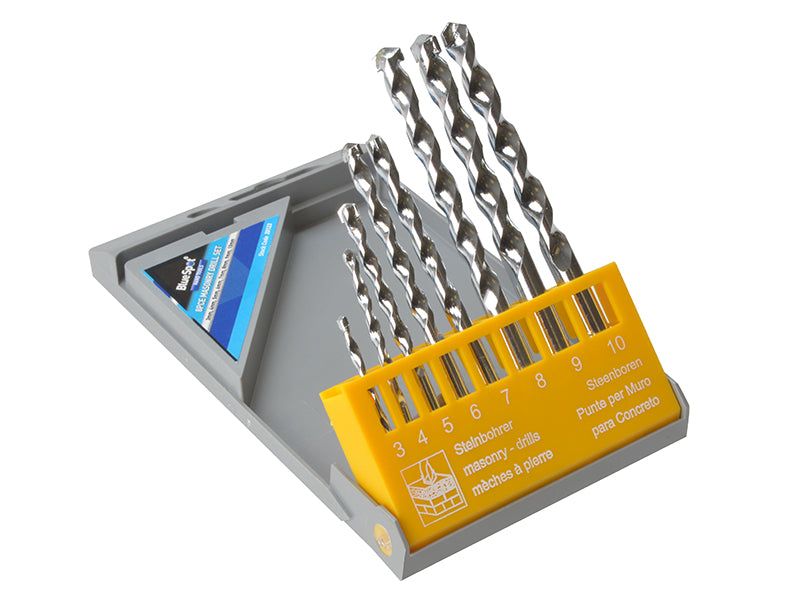 BlueSpot Tools Masonry Drill Set, 8 Piece 3-10mm B/S20123