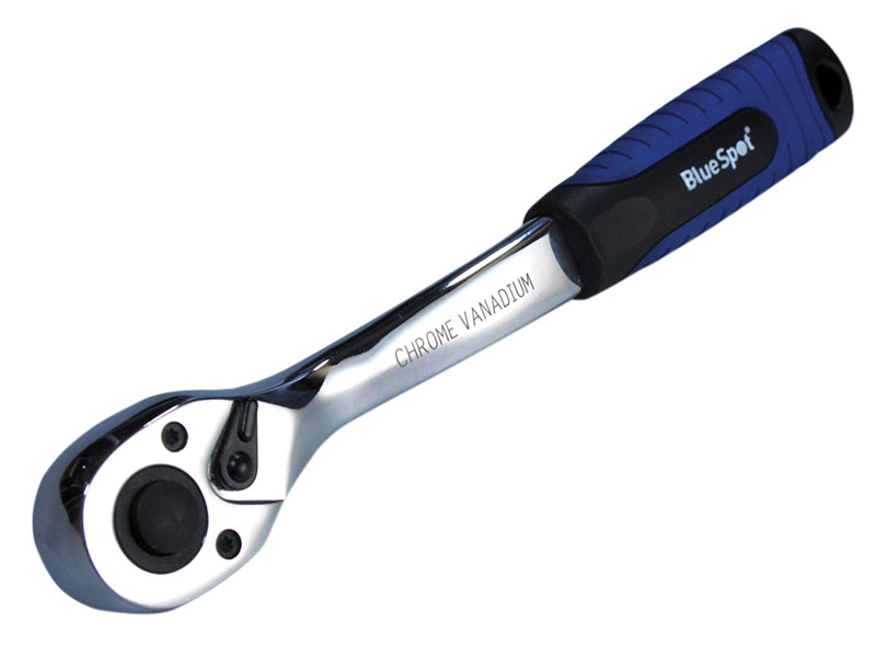 BlueSpot 1/2"D Soft Grip Ratchet 72 Teeth 5° Action B/S2014