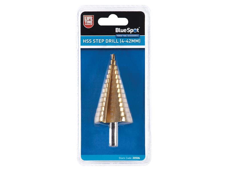 BlueSpot Tools HSS Step Drill 4-42mm B/S20506