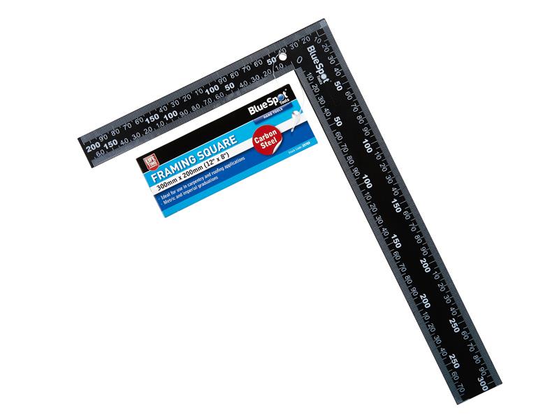 BlueSpot Carbon Steel Framing Square 300 x 200mm 12 x 8in B/S25703