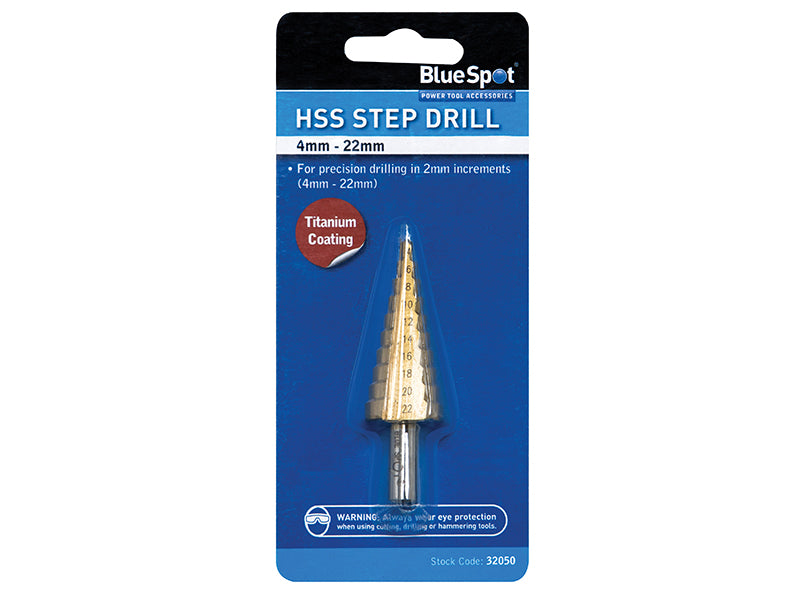 BlueSpot Tools HSS Step Drill 4-22mm B/S32050