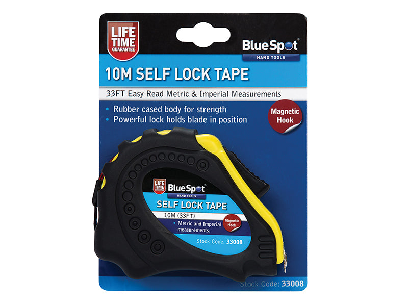 BlueSpot Tools Easy Read Magnetic Pocket Tape 10m/33ft (Width 23mm) B/S33008