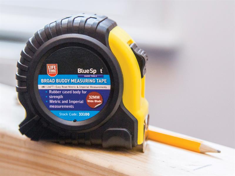 BlueSpot Tools Broad Buddy Pocket Tape 8m/26ft (Width 32mm) B/S33100