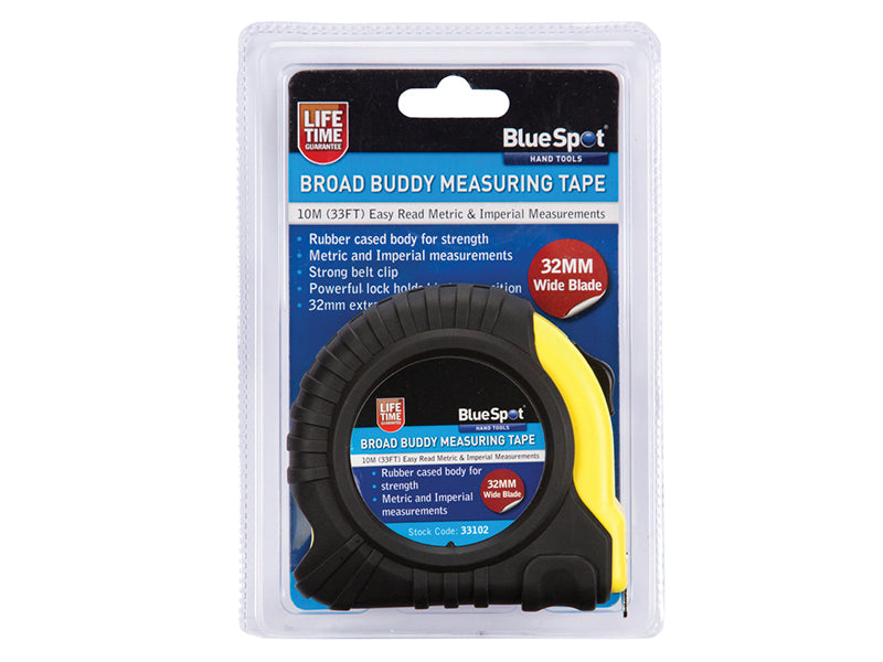 BlueSpot Tools Broad Buddy Pocket Tape 10m/33ft (Width 32mm) B/S33102