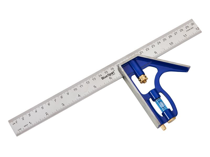BlueSpot 300mm 12in Pro Combination Square Stainless Steel B/S33927