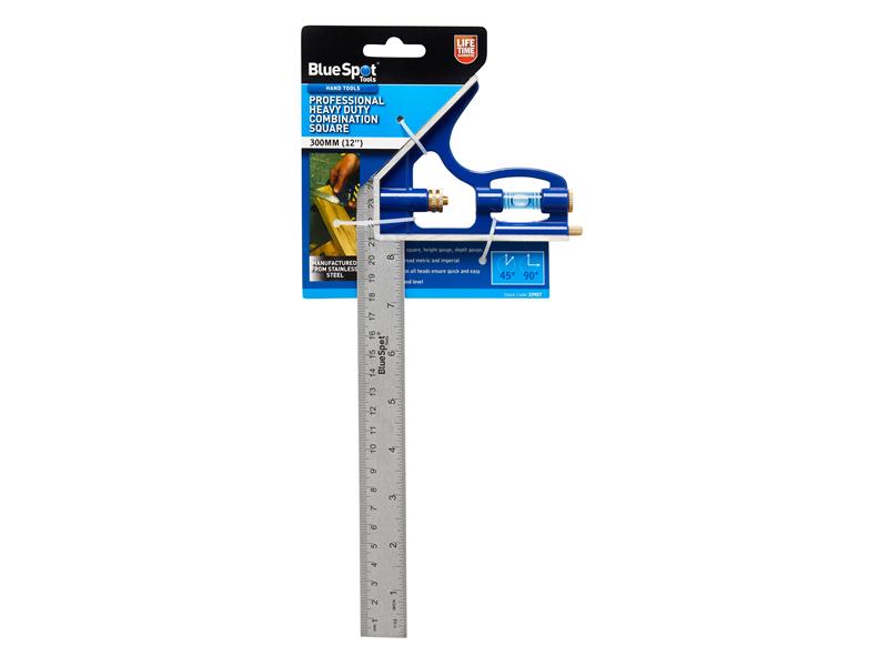 BlueSpot 300mm 12in Pro Combination Square Stainless Steel B/S33927