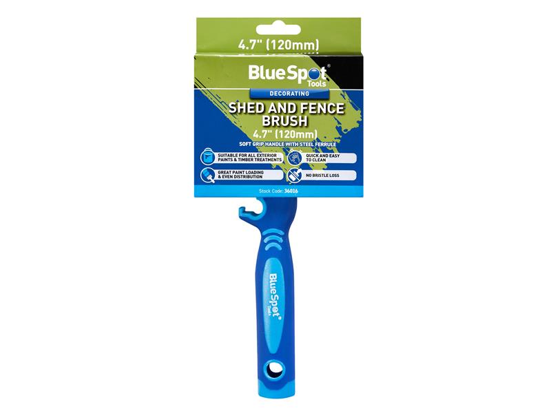 BlueSpot Shed And Fence Brush 120mm Exterior Paints & Timber Treatment B/S36016