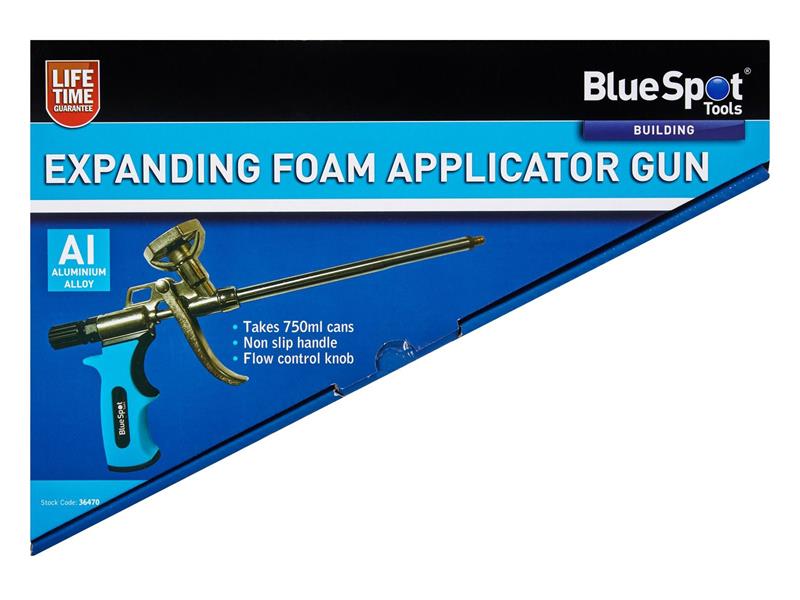 BlueSpot Expanding Foam Applicator Gun non slip soft grip handle B/S36470