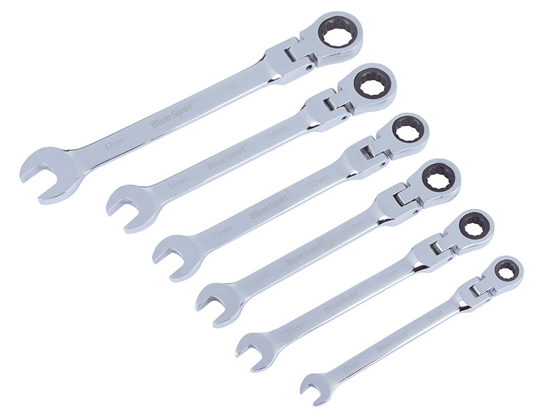 BlueSpot Tools Flexible Head Ratchet Set, 6 Piece B/S4312