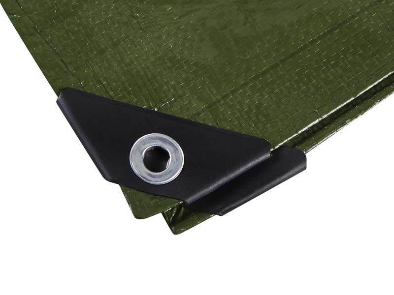 BlueSpot Green Tarpaulin 2.7 x 1.8m Lightweight And Waterproof B/S45925