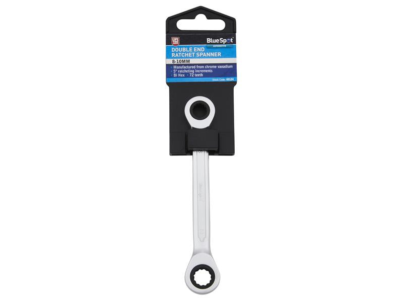 BlueSpot Tools Double End Ratchet Spanner (8-10mm) B/S5134