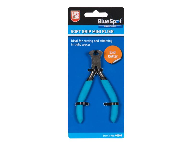 BlueSpot Tools Soft Grip Mini End Cutter Pliers Soft Grip Handles B/S8509