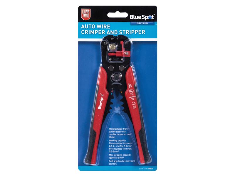 BlueSpot Tools Auto Wire Crimper and Stripper B/S8805