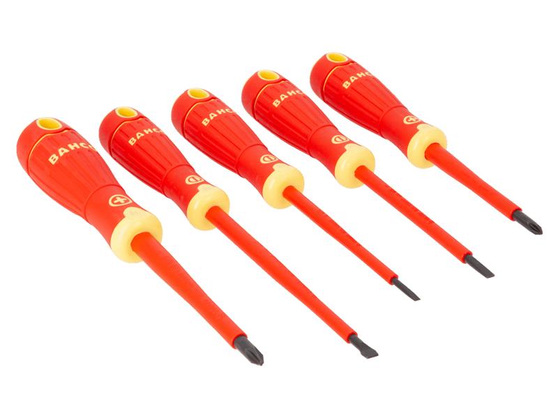 Bahco B220.005 BAHCOFIT Insulated Screwdriver Set, 5 Piece BAH220005
