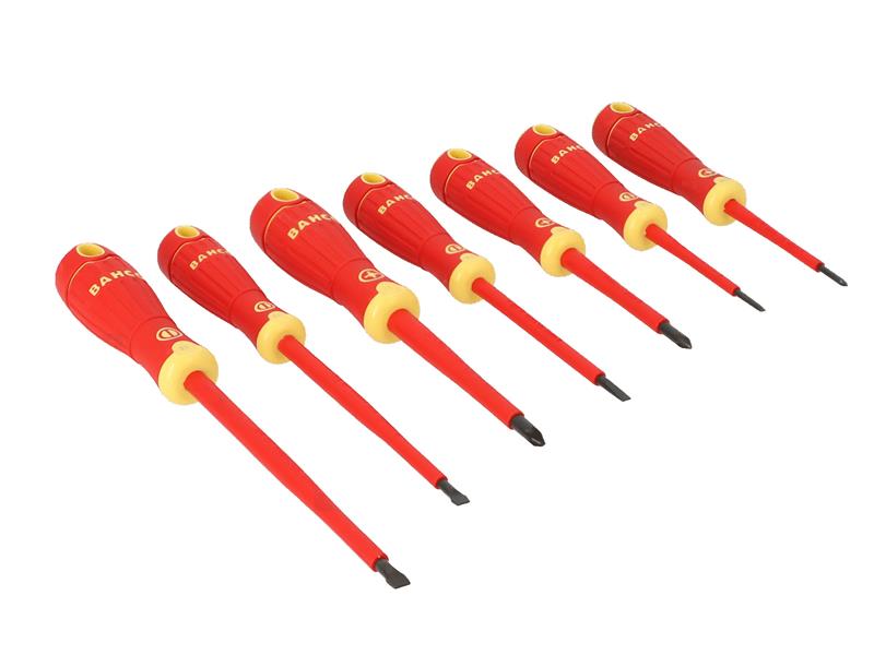 Bahco B220.017 BAHCOFIT Insulated Screwdriver Set, 7 Piece BAH220017