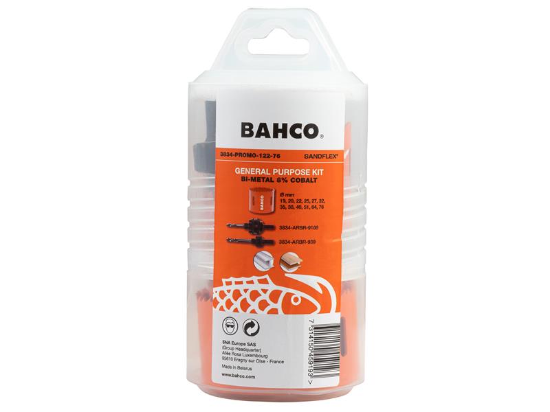 Bahco Plumber's Bi-Metal Holesaw Set, 14 Piece BAH3834122PB