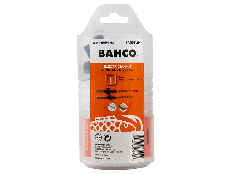 Bahco Electrician's Bi-Metal Holesaw Set, 10 Piece BAH383482EL