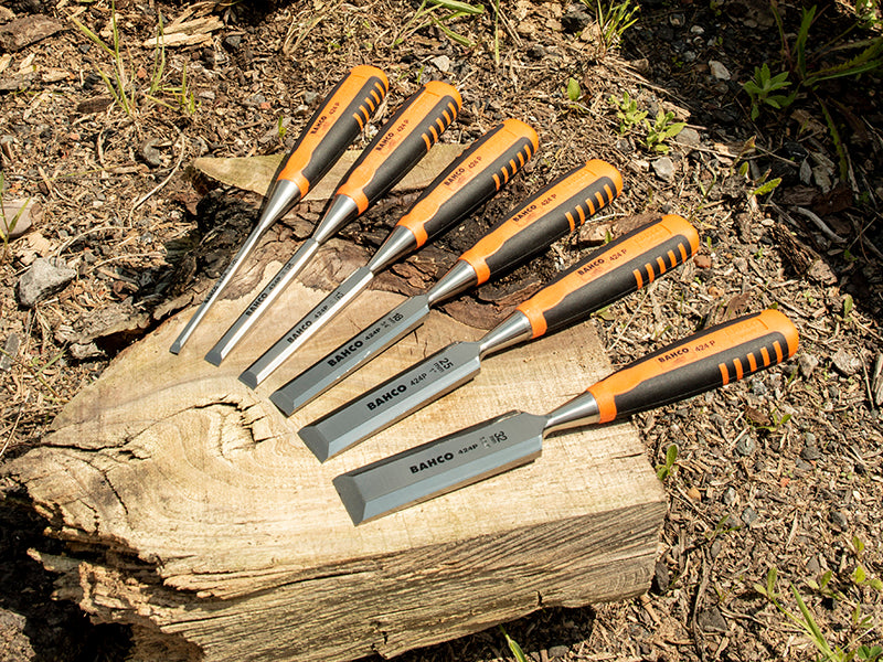 Bahco 424-P Bevel Edge Chisel Set 6 Piece in Pouch BAH424PS6PPK