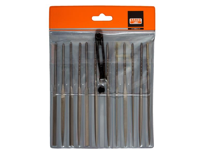 Bahco 2-472-16-2-0 Needle Set of 12 Cut 2 Smoot 160mm (6.2in) BAH472