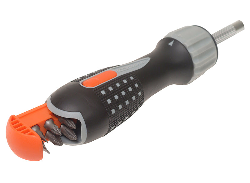Bahco 808050L LED Ratchet Screwdriver & 6 Bits BAH808050L
