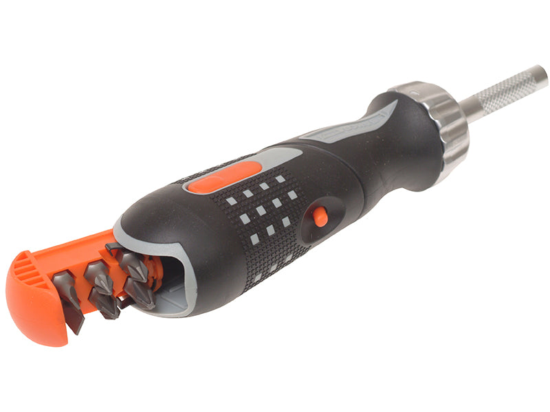 Bahco 808050P Pistol Ratchet Screwdriver & 6 Bits BAH808050P