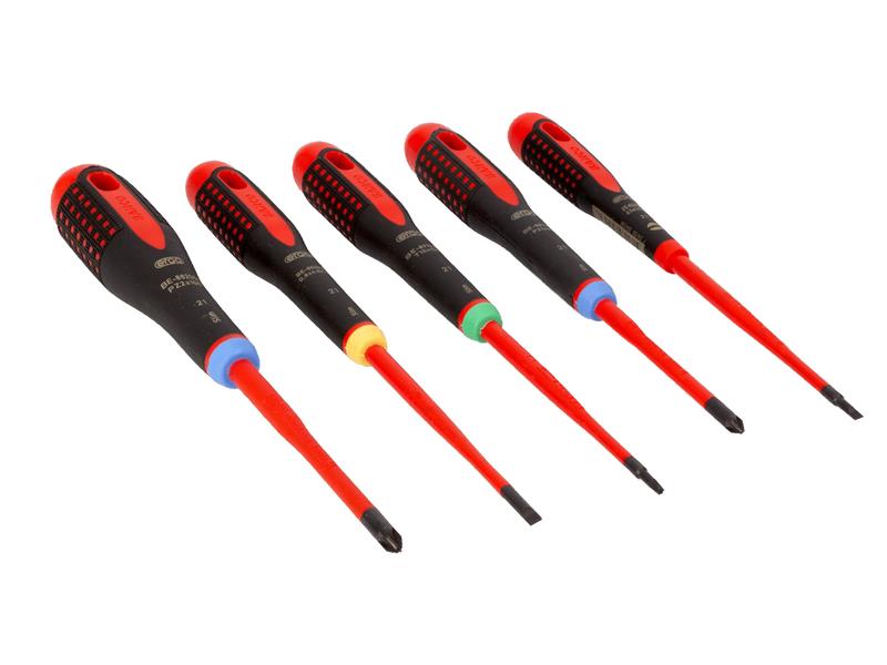 Bahco BE-9872SL ERGO™ VDE Insulated Screwdriver Set, 5 Piece BAH9872SL