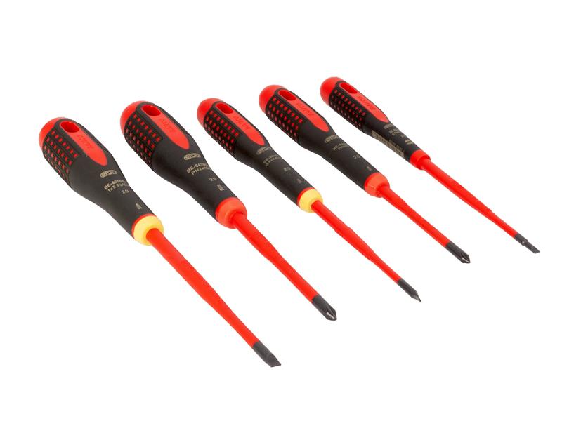 Bahco BE-9881SL ERGO™ Slim VDE Insulated Screwdriver Set, 5 Piece BAH9881SL