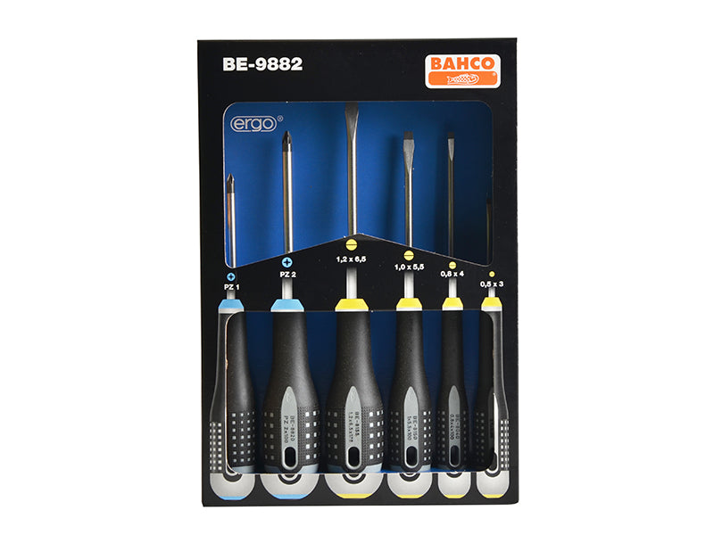 Bahco BE-9882 ERGO™ Screwdriver Set, 6 Piece BAH9882