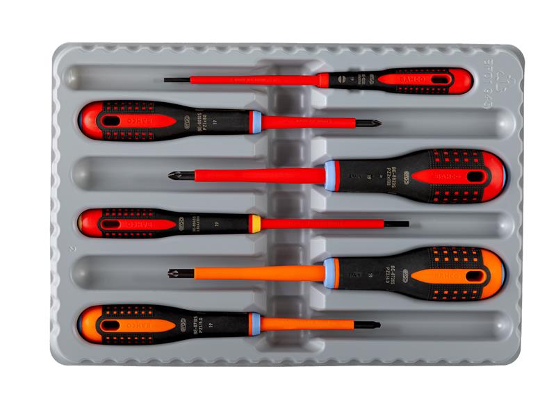 Bahco BE-9884S ERGO™ VDE Insulated Screwdriver Set, 6 Piece BAH9884S