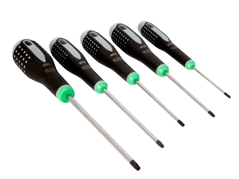 Bahco ERGO Torx Screwdriver Set 5 Piece Comfort Grip BE-9885