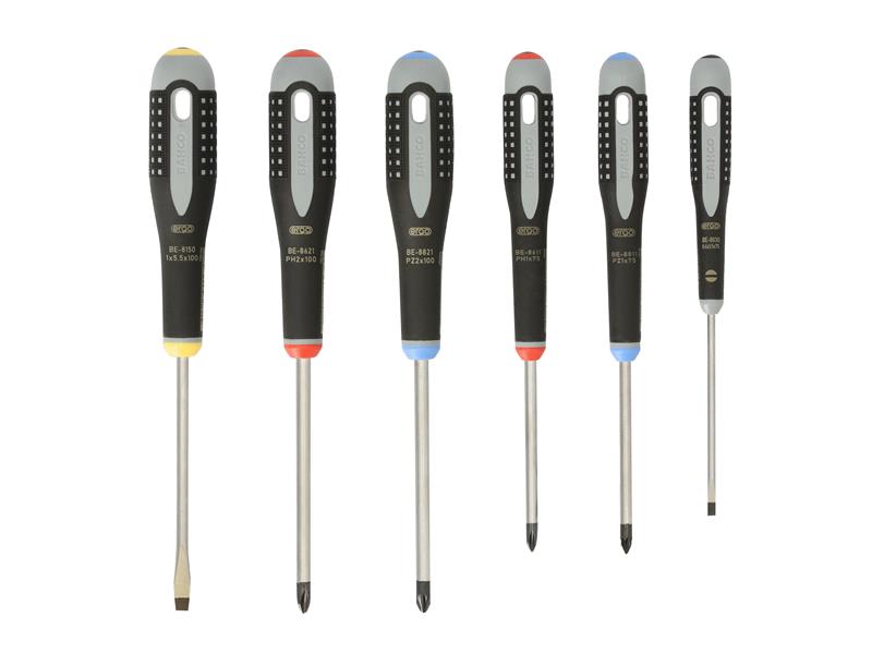 Bahco BE-9886 ERGO™ Screwdriver Set, 6 Piece BAH9886