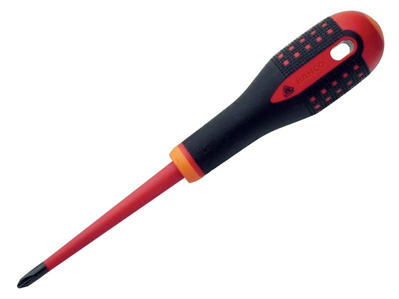 Bahco ERGO™ Slim VDE Insulated Phillips Screwdriver PH2 x 100mm BAHBE8620SL