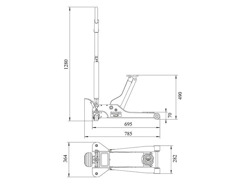 Bahco BH12000 Extra Low Jack 2T BAHBH12000